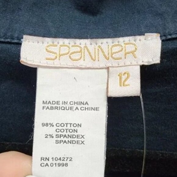 Spanner Cotton Blue Hombre Button Up Jacket Size 12 - Picture 5 of 5